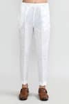 Buy_Petite Pomme_Purple Velvet, Silk Kurta And White Pant Set _Online_at_Aza_Fashions
