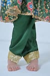 Buy_The Plum Bum_Green Modal Sequins, Embroidery, Zari Designer Patola Kurti And Salwar Set _Online_at_Aza_Fashions