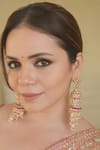 Buy_Anana_Red Ruby Designer Earrings _at_Aza_Fashions