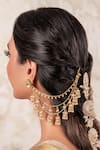 Buy_Anana_Gold Plated Chains Finish Designer Ear _at_Aza_Fashions