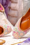 Shop_NR By Nidhi Rathi_Multi Color Multicolor Embellished Ethnic Flat Juttis 