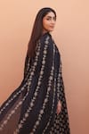 Buy_Gulabo Jaipur_Black Cotton Embroidery V-neck Anarkali Set With Dupatta _Online_at_Aza_Fashions