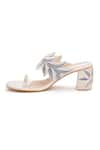 Sole House_Cream Embroidery Block Heels _Online_at_Aza_Fashions