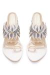 Shop_Sole House_Cream Embroidery Block Heels _at_Aza_Fashions