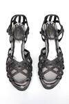 Buy_Sole House_Black Glitter Starlit Wedge _Online_at_Aza_Fashions