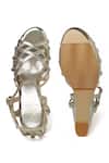 Shop_Sole House_Gold Glitter Luxe Wedges _at_Aza_Fashions