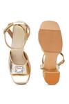 Shop_Sole House_Gold Rhinestones Glam Block Heels _at_Aza_Fashions