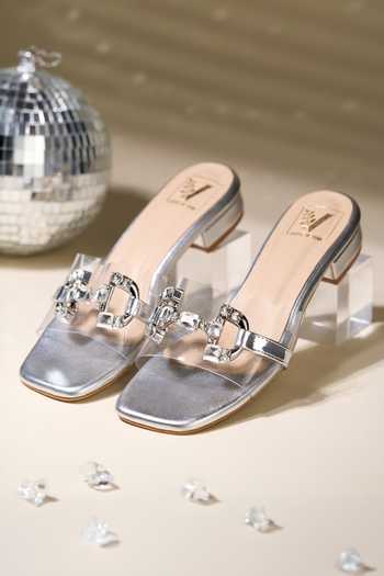Buy_House of Vian_Silver Crystals Bianca Heels _at_Aza_Fashions