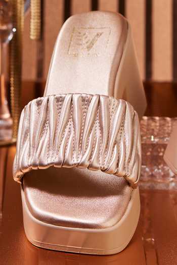 Buy_House Of Vian_Gold Charlotte Heels _Online_at_Aza_Fashions