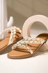 House Of Vian_White Evelyn Flats _Online_at_Aza_Fashions