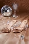 Buy_House Of Vian_Rose Gold Rhinestones Grace Heels _at_Aza_Fashions
