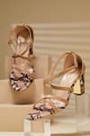 Buy_House Of Vian_Beige Lilith Strappy Heels _at_Aza_Fashions