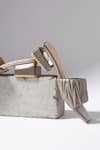 Buy_House Of Vian_Silver Matilda Metal Heels _Online_at_Aza_Fashions