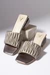 Buy_House Of Vian_Silver Matilda Metal Heels _at_Aza_Fashions