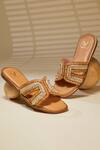 Buy_House Of Vian_Beige Designer Flats With Embellishments _at_Aza_Fashions