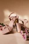 Buy_House Of Vian_Rose Gold Designer Heels _at_Aza_Fashions