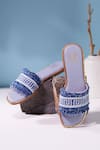 Buy_House Of Vian_Blue Designer Flats _at_Aza_Fashions