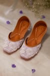 Buy_House Of Vian_Purple Designer Lilac Embroidered Juttis _at_Aza_Fashions