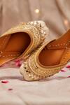 Shop_House Of Vian_Gold Embellished Designer Juttis _Online_at_Aza_Fashions