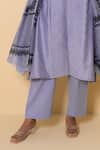 Kameez Purple Chanderi, Cotton Embroidery Round Lavender Haze Block Print Suit Set Online at Aza Fashions Kameez_Purple Chanderi, Cotton Embroidery Round Lavender Haze Block Print Suit Set _Online_at_Aza_Fashions