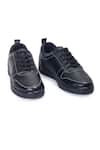 Buy_Domani_Black Doms Comfort Leather Sneakers _at_Aza_Fashions