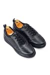Buy_Domani_Black Doms Comfort Leather Sneakers _Online_at_Aza_Fashions