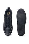 Shop_Domani_Black Doms Comfort Leather Sneakers _Online_at_Aza_Fashions