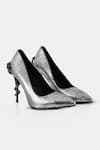 Buy_Elleganti_Silver Serpentine Pump Heels _at_Aza_Fashions