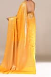 Shop_Naintara Bajaj_Yellow Banarasi Butti Saree With Running Blouse _at_Aza_Fashions