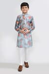 Buy_Petite Pomme_Green Georgette, Silk Sea Digital Print Kurta Set _at_Aza_Fashions
