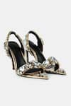 Shop_Elleganti_Gold Crystals The Naomi Embellished Heels _at_Aza_Fashions