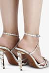 Shop_Elleganti_Silver Crystals Kayrah Snake Textured Embellished Heels _Online_at_Aza_Fashions