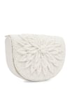 Shop_NR By Nidhi Rathi_White Beads Patchwork Embellished Clutch _Online_at_Aza_Fashions