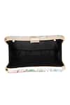 Buy_NR By Nidhi Rathi_Pink Embroidery, Sequins, Beads Floral Hand-embroidered Box Clutch _Online_at_Aza_Fashions