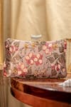 Buy_NR By Nidhi Rathi_Pink Embroidery, Beads Embellished Box Clutch With Sling Chain _at_Aza_Fashions