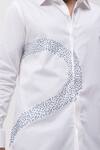 Shop_Kaka Calcutta_White Cotton Embroidery Hand Designer Shirt _Online_at_Aza_Fashions