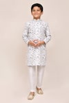 Buy_Arihant Rai Sinha_White Cotton, Silk Zari Work Kurta And Pant Set _Online_at_Aza_Fashions