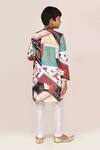 Shop_Petite Pomme_Multi Color Cotton, Silk Multicolour Digital Print Kurta And Pant Set _at_Aza_Fashions