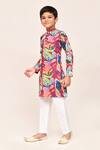 Buy_Petite Pomme_Multi Color Cotton, Silk Multicolour Digital Print Kurta And Pant Set _Online_at_Aza_Fashions