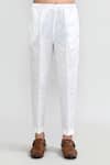 Arihant Rai Sinha_Blue Silk Zari Work Kurta And Pant Set _Online_at_Aza_Fashions