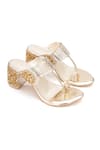 Buy_Sole House_Gold Glitter Glam Luxe Block Heels _at_Aza_Fashions