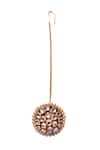 Vasundhara_Gold Plated Borla Maangtikka _Online_at_Aza_Fashions