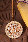 Shop_Vasundhara_Gold Plated Borla Maangtikka _at_Aza_Fashions