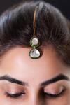 Buy_Vasundhara_Gold Plated Aaravi Maangtikka _at_Aza_Fashions