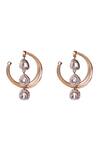 Vasundhara_Gold Plated Stones Designer Charul Earrings _Online_at_Aza_Fashions