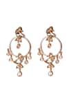 Vasundhara_Gold Plated Stones Mahira Designer Earrings _Online_at_Aza_Fashions