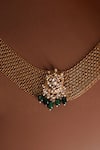 Shop_Vasundhara_Gold Plated Jahanara Necklace _at_Aza_Fashions