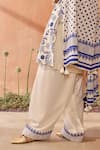 Seema Nanda Ivory Cotton, Poplin Embroidery Keyhole , Round Nilofer Kurta Set at Aza Fashions Seema Nanda_Ivory Cotton, Poplin Embroidery Keyhole , Round Nilofer Kurta Set _at_Aza_Fashions