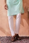 Seema Nanda_Mint Cotton Green Aariz Kurta Set _Online_at_Aza_Fashions