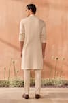 Shop_Seema Nanda_Beige Cotton Giza Kurta Set _at_Aza_Fashions